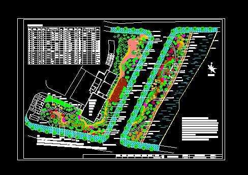工业园区绿地绿化设计图免费下载 - 园林绿化及施工 - 土木工程网